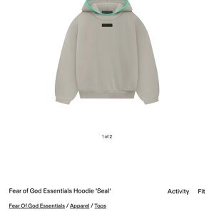 Essentials Gray Sweatshirt Minimalist Design